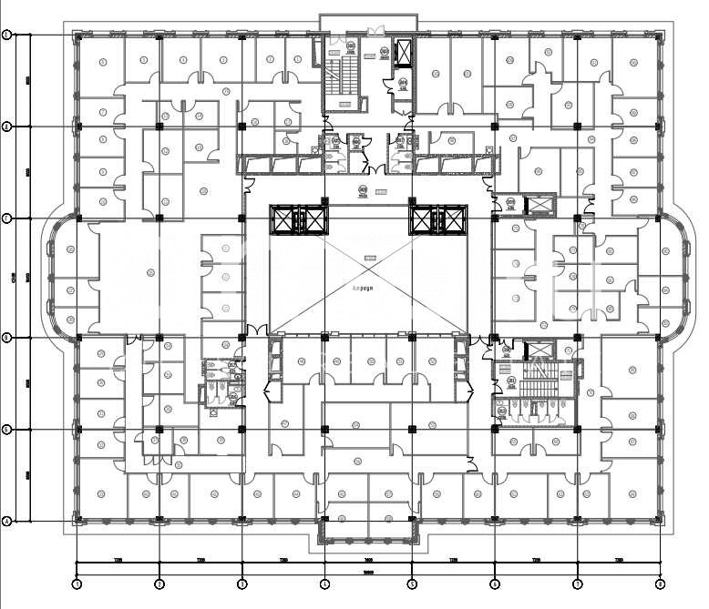 Планировка офиса 1682 м², 4 этаж, ДЦ «Синоп»